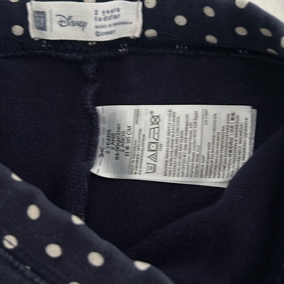 GAP Blue/white Chipmunks leggings, 2T - Picture 3 of 4
